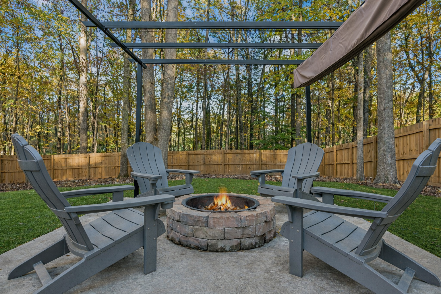 Close Conversations by the Firelight, The Retreat at Douglasville