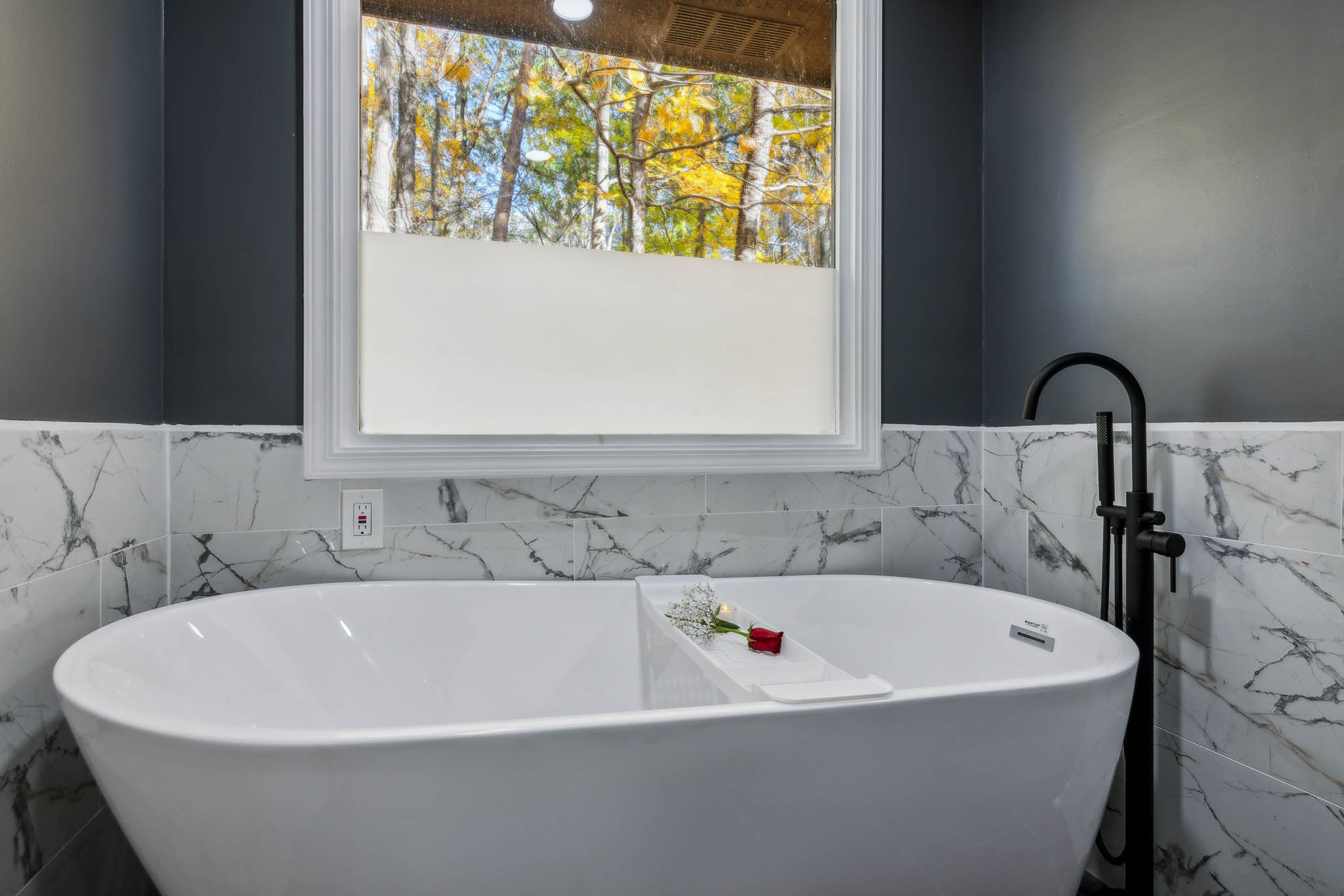 Freestanding soaking tub, The Retreat at Douglasville